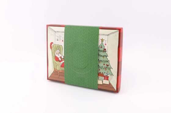 Festive Illustrated Gift Box A Charming Presentation for Holiday Treats