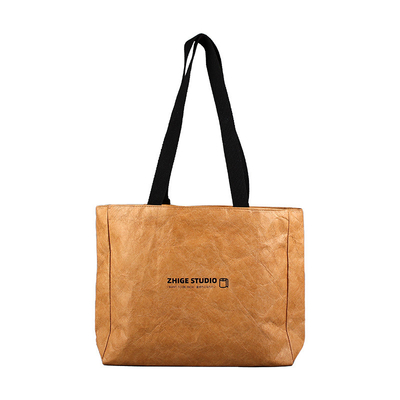 Vintage Dupont Paper Handbag Customized With Colorful LOGO Tyvek Non-Tearable And Washable