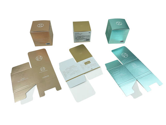 Debossing Cosmetics Paper Box Customized Logo Artwork Printing Soft-touch Lamination Ideal for Cosmetic Packaging Needs