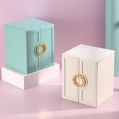 Customizable Box Dimensions Jewelry Boxes Featuring 600 to 1800gsm Material Thickness and Suede Insert for Jewelry Cases