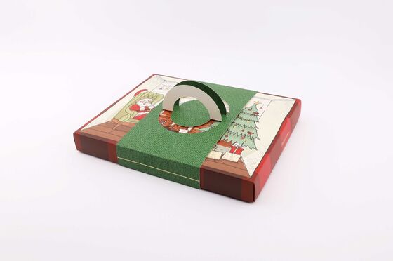 Festive Illustrated Gift Box A Charming Presentation for Holiday Treats